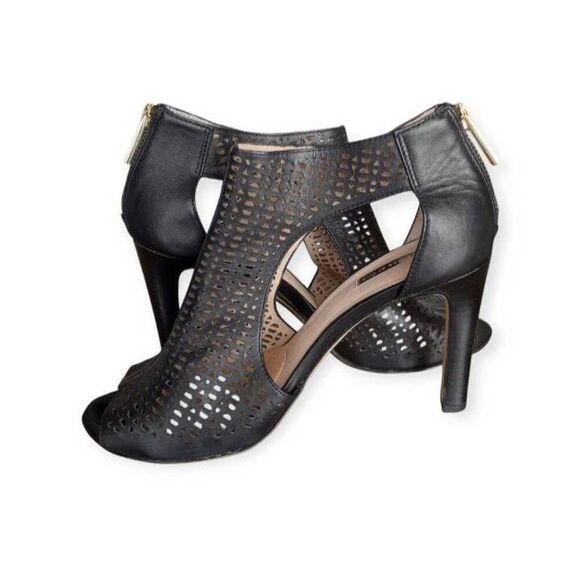 LOUISE ET CIE OLIVIA 2 BLACK BOOTIE HEEL SZ.10 EUC. - Picture 6 of 9